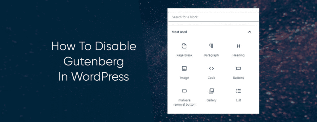 White Label WordPress Maintenance Services How To Disable Gutenberg